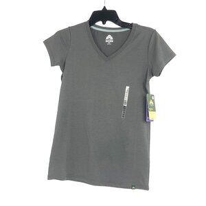 Eastern Mountain Sports Womens XS Techwick Vital Peak Series V-Neck T-Shirt